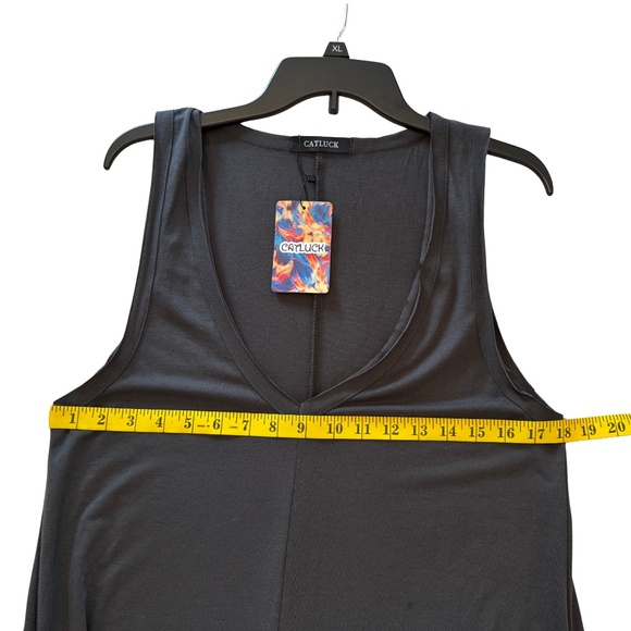 NWT HALARA Dark Grey Wide Leg Jumpsuit - Picture 3 of 4